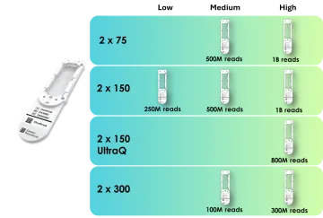 AVITI Flow cell read outputs